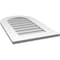 Ekena Millwork Round Top Surface Mount PVC Gable Vent: Non-Functional, w/ 3-1/2"W x 1"P Standard Frame, 18"W x 30"H GVPRT18X3001SN - alternate 5